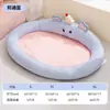 Alfombra de Gato y Perro a Cuadros con Bloques de Color, Fresca y Sencilla, Colchoneta Cómoda para Dormir para Todas las Estaciones, Adecuada para Mascotas Pequeñas a Medianas como Teddy y Ragdoll