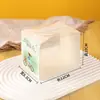 Caja de Empaque Cuadrada para Pastel Mousse Caja de Postre Transparente Portátil Lasagna Pastel Pequeño Horneado Caja de Postre Occidental