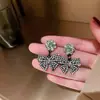 Pendientes de Flor de Mariposa Coreana con Aguja de Plata S925 2023 Nuevos Elegantes de Alta Gama Populares Estilo Caliente Pendientes Pendientes para Mujeres