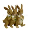 Decoración Creativa de Pascua Transfronteriza Conejo de la Amistad Conejo de Simulación Estatua de Conejo Patio Jardín Hogar Escritorio