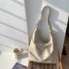 Bolsa tote casual de couro macio estilo coreano, bolsa de ombro de alta qualidade, grande capacidade, moderna, para mulheres, bolsa de axila, para todos os gostos