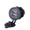 Yate sedán de coche nuevo transfronterizo de 4 puertos doble PD doble QC3.0 pantalla digital carga rápida coche modificado cargador USB