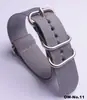 Correa de Reloj de Cincha para Suministro de Comercio Electrónico Ow Plata Hebilla Ovalada Deslizante Correa de Reloj de Nailon Correa de Reloj de Nailon Engrosada Impermeable