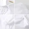 Camisa Blanca Infantil con Forro Polar de Manga Larga Invierno Algodón para Niños Uniforme Escolar de Presentación Niñas de Primaria Camisa Cálida Blanca Pura