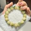 Nova Pulseira de Raiz de Bodhi Pequena Pulseira de Contas Redondas Cor Lima Pulseira Joia para Homens e Mulheres Placa Play Wen Play Fábrica de Contas de Buda Atacado