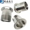 Acero inoxidable 304 sanitario CNC integrado vacío KF carga rápida alambre exterior vacío carga rápida alambre exterior rosca