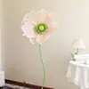Flor Guía Grande Decoración Exhibición Centro Comercial Sala de Estar Hecho a Mano Habitación de Boda Amapola Flor Artificial De Pie Flor de Papel Producto Terminado
