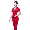 Xinzhi Yicai Ropa de Trabajo para Técnico de Pedicura Traje Sexy Uniforme de Azafata Herramienta de Sauna 2207-2
