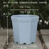 Oitogonal Plástico Suculenta Pequeno Vaso de Flor Suporte Espessado Pacote Combinação Planta Verde Mesa Simples Varanda Generoso Preto e Branco Bacia