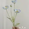 Amapola Islandesa Flor Artificial Flor de Amapola de Terciopelo Decoración del Hogar Arreglo Floral de Boda Flor Artificial Accesorio para Fotografía Transfronterizo
