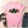 2025 Nuevo Comercio Exterior St. Camiseta de Manga Corta Estampada para el Día de San Patricio Estilo Europeo y Americano Cuello Redondo N