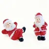 Micro Paisagem Miniatura Acessórios de Natal Papai Noel Boneco de Neve Rena Presente Trenó Meias Mini Enfeites
