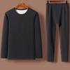 Roupa Íntima Térmica Masculina Outono e Inverno Roupas de Outono Calças de Outono Lã à Prova de Frio Base para Homens de Meia-idade e Idosos Pai Vermelho