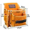Bolsa para clavos, Bolsa de clavos, Bolsa de cintura, Bolsa de cuero resistente al desgaste para clavos de carpintero, Bolsa de herramientas, Bolsa multifuncional para clavos para hombre para uso en obra