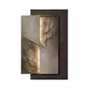 Pintura de Arenisca Estéreo de Lujo Ligero y de Gama Alta Pintura Decorativa para Entrada Clase Atmosférica Abstracta Mural para Pared de Fondo de Sofá de Sala de Estar