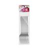 Amazon 1010 Talheres de Aço Inoxidável Conjunto de 6 Peças Supermercado Talheres Ocidentais Faca de Bife, Garfo e Colher Embalado em Saco de PVC Faca, Garfo e Colher