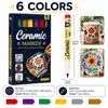Marcadores de colores para niños y estudiantes, marcadores a base de agua, impermeables y que no se decoloran, para pintura a mano DIY sobre cerámica y piedras