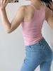 Chaleco Spice Girl Small Sling para Mujer Verano Nuevo Carácter I Interior Ajustado Estilo Deseo Puro Sexy Corto Ropa Exterior Top