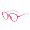 Novos Óculos Planos de Silicone da Moda para Meninos e Meninas, Óculos Versáteis Infantis com Proteção Anti-Luz Azul, Podem Ser Equipados com Lentes para Miopia F8280