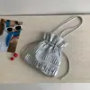 Bolso de Hombro Plegado con Cordón de Piel Suave Modelo 2026 para Mujer, Bolso Cubo de Gran Capacidad Estilo de Nicho de Gama Alta para el Viaje Diario