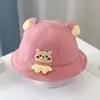 Gorro de Bebé Primavera y Otoño Delgado Gorro de Pescador para Bebé Otoño e Invierno Niños y Niñas Lindo Súper Lindo Sombrilla Gorro de Cubeta