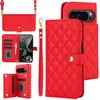 Adequado para Capa de Celular Google Pixel 9Proxl, Capa de Couro Flip Google 8A, Carteira Transversal Estilo Chanel