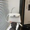 Bolso Kelly Pequeño Nuevo 2026 Color Sólido Repujado, Bolso de Mano Simple y Texturizado, Bolso Cruzado para Mujer, Bolso de Estilo Lujo Ligero para el Uso Diario