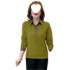 Sudeste Asiático Outono e Inverno Tamanho Grande Caimento Solto Casual Cobre a Barriga Roupa de Maternidade Falso Duas Peças Modaável Forrado com Fleece Espessado Top