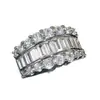 Anillo Redondo de Zirconia de Doble Capa con Arreglo Geométrico Huajie, Joyería de Lujo Ligero para Compromiso y Boda, Nuevo Anillo de Diamante de Xiaohongshu