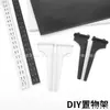 Soporte de Estante Accesorios para Estantería de Almacenamiento Pie de Tarjeta Doble Engrosado Negro y Blanco 3233 Soporte para Tablero de Vidrio Madera Brazos de Soporte Izquierdo y Derecho Venta al por Mayor