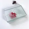 Vidro Ultra Transparente, Vidro Fosco com Lixamento a Óleo Livre de Marcas de Dedo, Cúpula de Lâmpada de Vidro Temperado Emendada, Furo Passante Irregular em Forma de Flor, Nenhum