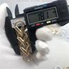 Colgante de Doble Gancho en Forma de V Largo Dorado Lujo Ligero Estilo Chanel Herrajes para Bolsos de Mujer Cadena Hebilla Decorativa Accesorios para Fundas de Teléfono Celular DIY
