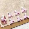 Celebridade da Internet Couro Preto Rosa Hellokitty Acessórios para Unhas Estilo Misto Fofo Acessórios de Unha Usáveis DIY Pequenos Acessórios