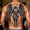 Pegatinas de Tatuaje de Jugo de Hierbas de Cobertura Total Transfronterizas para Hombres y Mujeres, Impermeables, de Larga Duración, No Reflectantes, Semipermanentes, No Extraíbles
