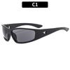 Nuevas gafas de sol futuristas Millennium Spice Y2K, gafas de sol para montar en bicicleta transfronterizas europeas y americanas, gafas de sol para exteriores