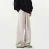 Pantalones Deportivos Largos Casuales Rectos para Hombre Primavera y Otoño 2026 Marca Trendy Retro Pantalones de Chándal Nuevos Pesados Sueltos Americanos