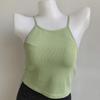 Camisola de verão feminina esportiva de alta qualidade transfronteiriça, linda alça cruzada, cinto pendurado no pescoço, almofada no peito, fábrica de roupas íntimas