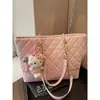 Bolso de Mujer de Gran Capacidad con Nuevo Patrón de Diamantes de Moda, Nuevo Bolso de Hombro Versátil para el Trabajo, Bolso de Mano Tote para Ir al Trabajo