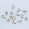 Conector de pulsera, collar, hebilla, accesorios, bricolaje, aleación, corazón, hebilla, corazón de melocotón, hebilla de langosta, conexión de corazón, hebilla, 20 piezas