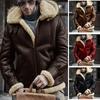 23 Nuevo Abrigo Cálido para Hombre Versión Europea Hecho de Gamuza Sintética y Piel, Popular en Sitios Web Independientes Europeos y Americanos