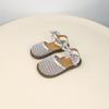 Sandalias para Niña 2026 Nuevos Zapatos de Verano para Niña, Zapatos Tejidos de Princesa con Punta Cerrada, Zapatos de Suela Suave para Niñas Pequeñas