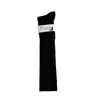 Calcetines de becerro para otoño e invierno, medias para niños, calcetines hasta la rodilla JK, calcetines de algodón adelgazantes verticales, calcetines de felpa negros y blancos para usar en exteriores