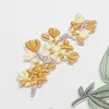 Yaxiu Nuevas Pegatinas de Tela Pequeñas de Animales Parche Bordado para Computadora Pegatinas Conejo Flores Luna Pegatinas Decorativas para Ropa Bolsa