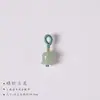Aventurina Jade Blanco Seda Dorada Jade Brote de Loto Hecho a Mano DIY Bolso Pequeño Pulsera Llavero Suministro de Accesorios Semi-Terminados