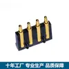 Conector Pogopin Pin de Antena con Resorte Chapado en Oro con Agujero para Pin Parche de Soldadura Lateral Cable de Soldadura para Carga Pin Plano