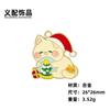 Gato de Natal bonito DIY acessórios acessórios pequeno pingente colar chaveiro carro pendurado materiais artesanais