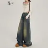 Jeans de Pierna Ancha Nostálgicos Retro para Mujer Otoño e Invierno 2025 Nuevos de Cintura Alta Más Fáciles de Combinar Pantalones Sueltos Caídos de Pierna Recta de Piso