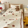 Capa de Cama Estudante Temporada Primavera Verão 100% Algodão Peça Única Lençol de Cama Pessoa Solteira Dormitório Estudantil Uso Doméstico Tapete Capa de Tatame Kang para Pessoa Solteira