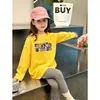 Camiseta de manga larga de dibujos animados para niños, nuevo estilo elegante para primavera y otoño 2026 para niñas, 100% algodón puro, camiseta básica cómoda y versátil