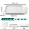 Bandeja Engrosada para Restaurante de Comida Rápida Comercial Bandeja Rectangular de Plástico para Servir para Comedor de Restaurante Plato Especial Antideslizante para Cena Venta al por Mayor